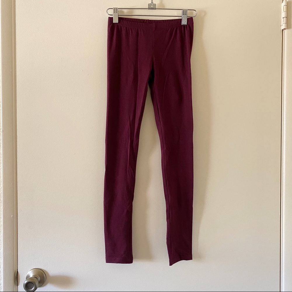 SO Burgundy Leggings